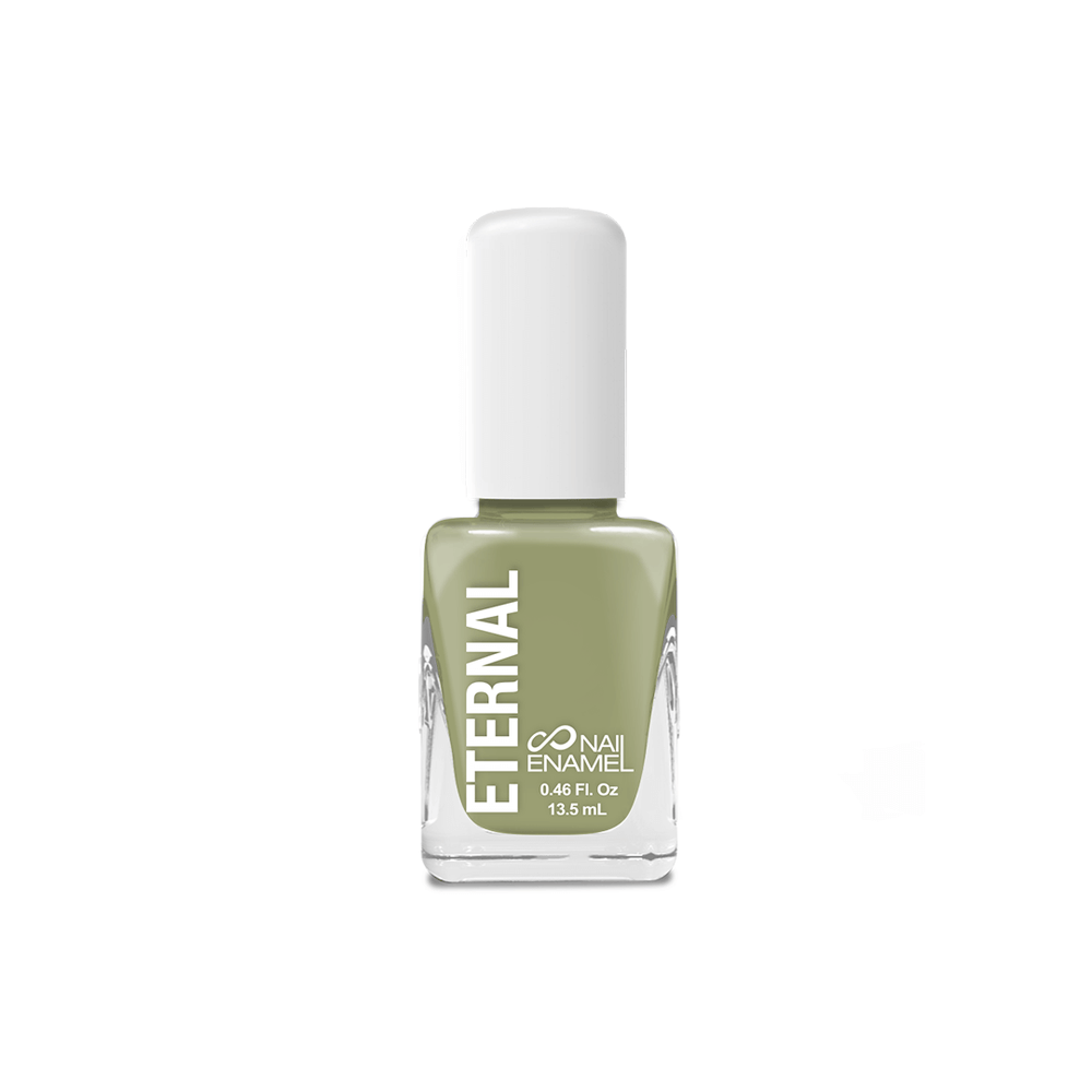 
            
                Load image into Gallery viewer, Nail Polish Bottle Green Light Olive Color Eternal Cosmetics 13.5 ml/0.46 fl.oz
            
        