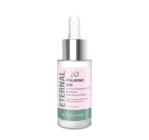 30 ml/1 fl. oz Bottle Hyaluronic Acid Facial Serum White Tea Leaf Extract Eternal Cosmetics