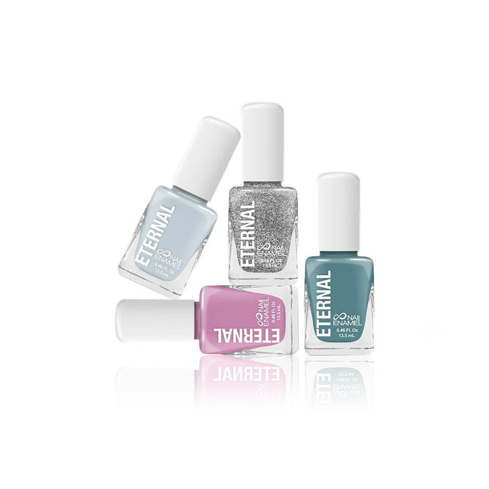
            
                Load image into Gallery viewer, Nail Polish Bottle Gray Casino Pink Orchid Blue Aqua Green Opera Color Eternal Cosmetics 13.5 ml/0.46 fl.oz
            
        